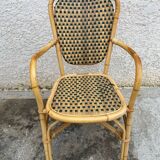 Paire de chaises en rotin