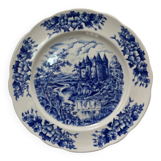 Assiette bleu porcelaine BP