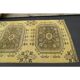 1970s Turkish Oushak Handmade Wool Cotton Yellow Runner 76x302