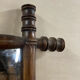 Mirror 45x51cm rectangular wood imitation bamboo 1960
