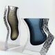 Alessandro Mandruzzato Murano Glass Vases, Hand-Blown, Italy, 1970s