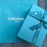 2 Christofle crystal glasses