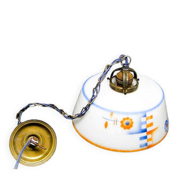Art Deco pendant lamp, Poland, 1950s