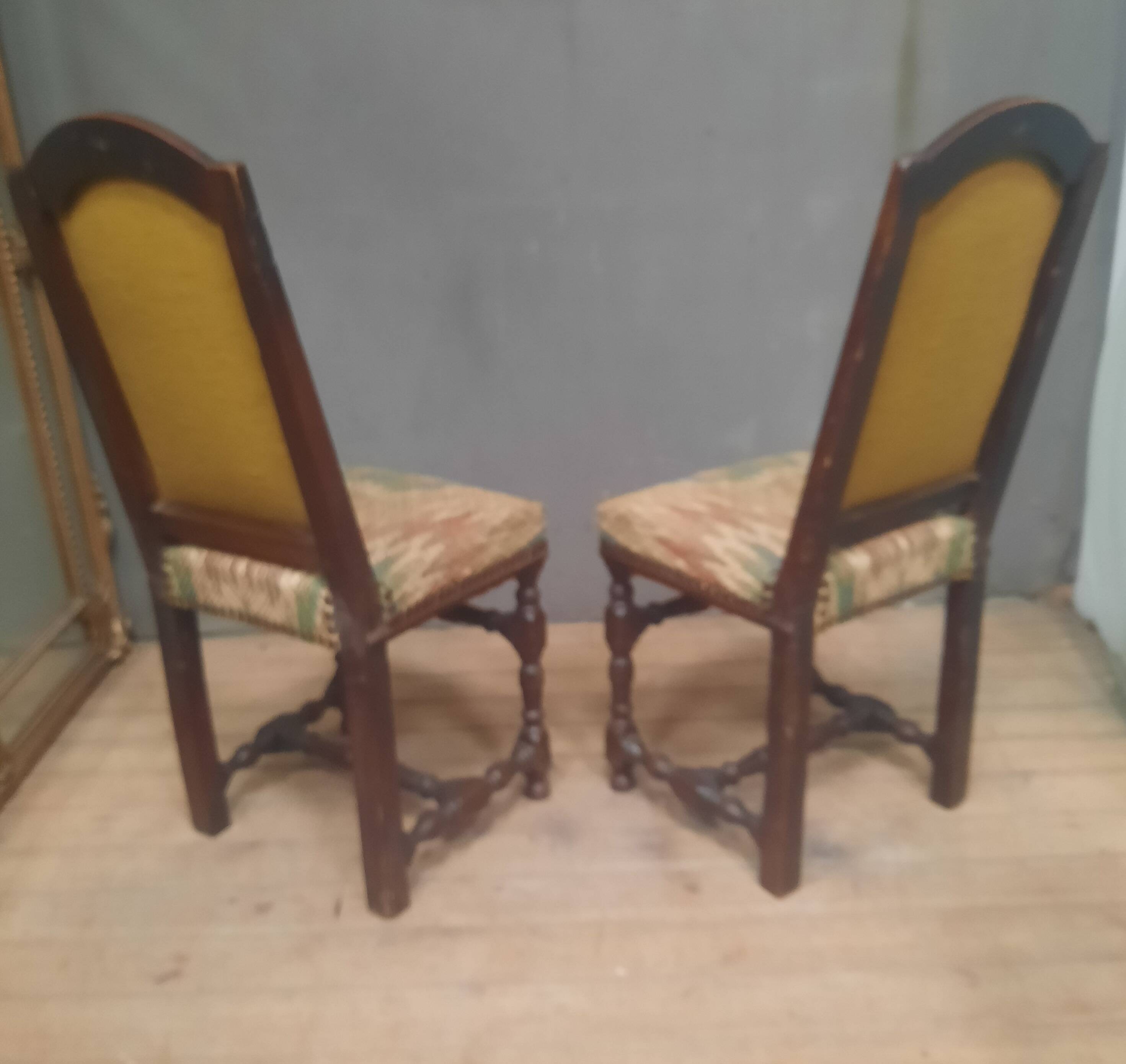 Pair of Louis XIII period chairs