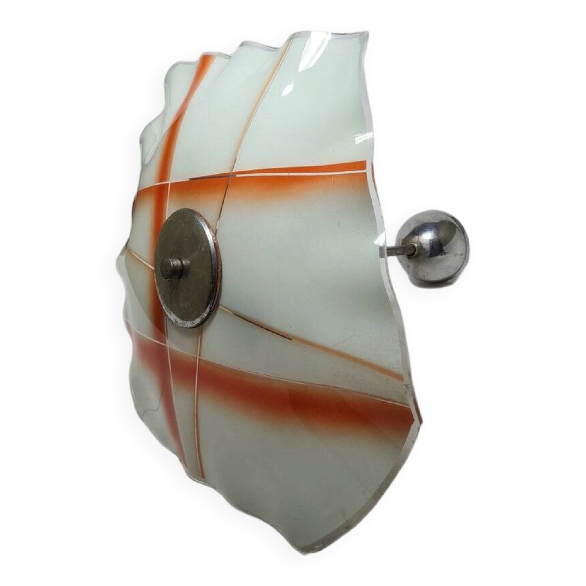 Vintage pendant light in glass, Poland, 1970s