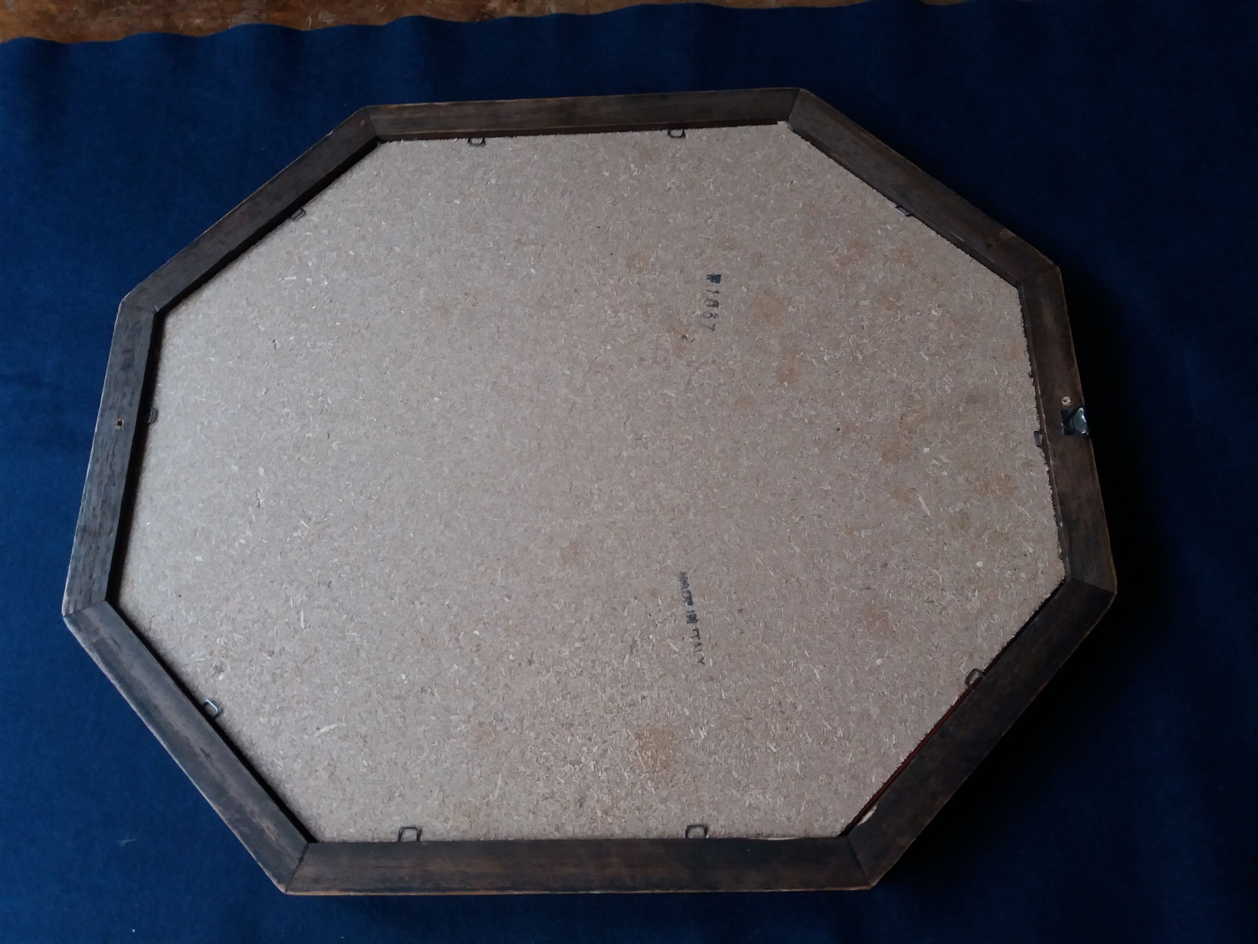 Octagonal art deco mirror 50x40cm