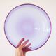 Grande coupe en verre violette 1970