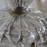 Napoleon III chandelier with crystal pendants, signed Portieux 19th century