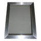 Miroir rectangulaire moderne cadre en acier brossé