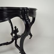 Napoleon III violin table in blackened wood, France, circa 1870