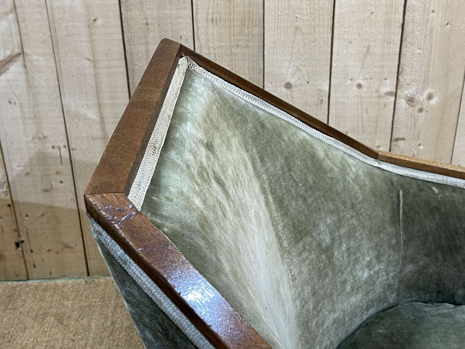 Paire de fauteuils époque Art déco en acajou massif