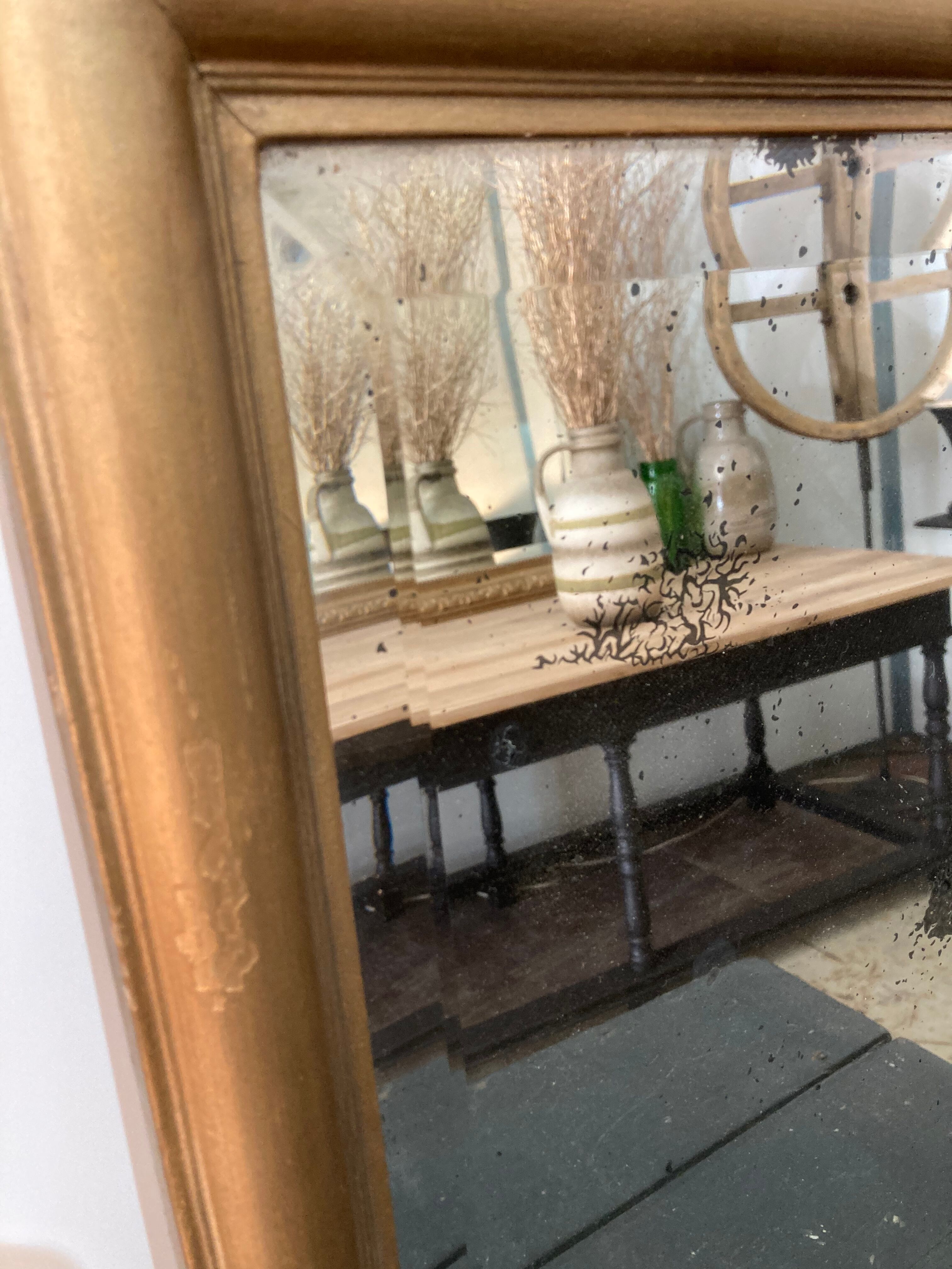 Gilded wooden mirror