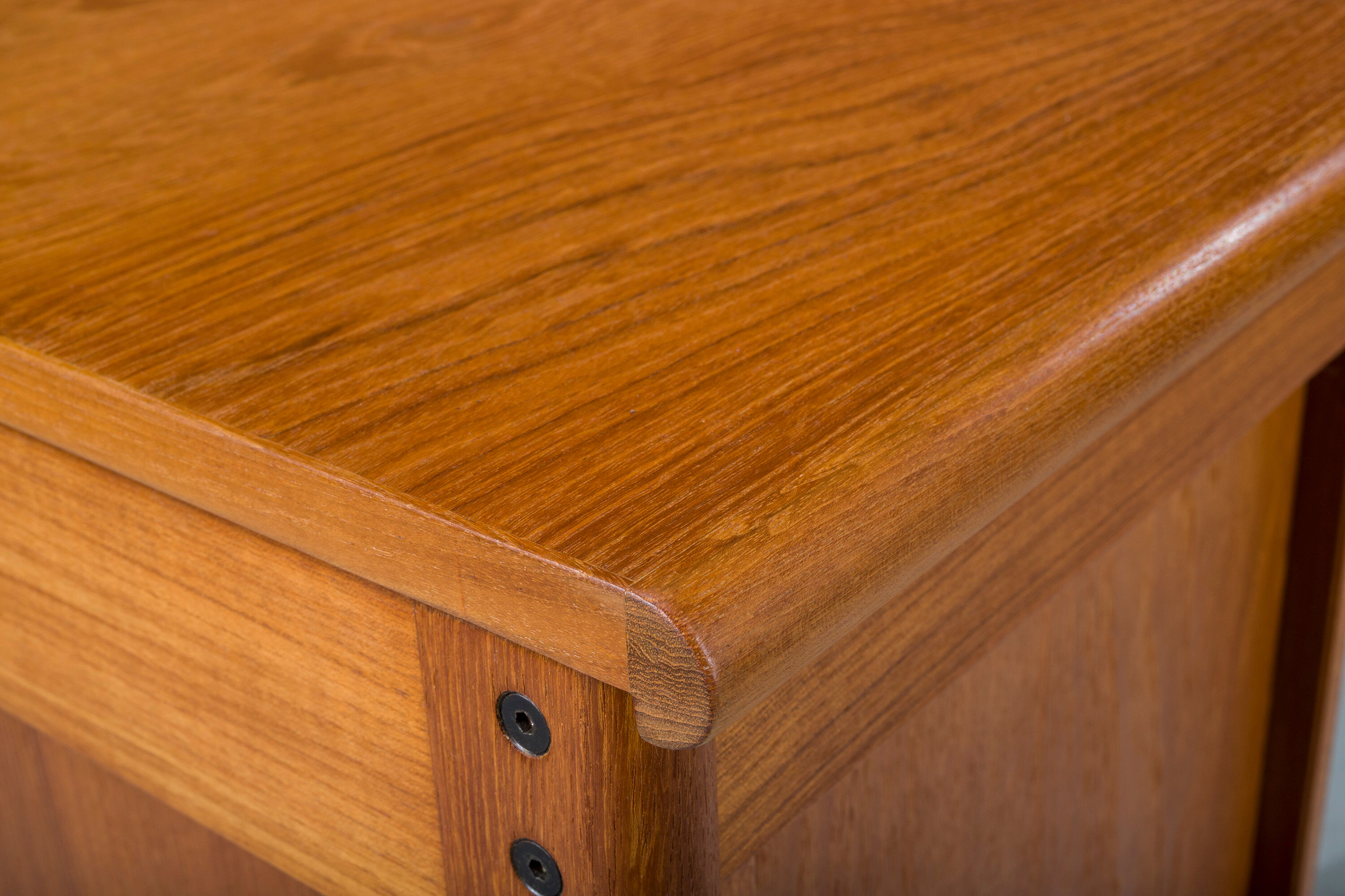 Danish teak desk by Peter Lovig Nielsen for Hedensted Mobelfabrik, 1961