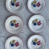 Ensemble de 6 assiettes Saint Amand Maïté