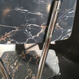 Set of 4 chairs in marbled formica