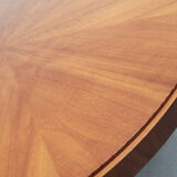 1950s round coffeetable in walnut