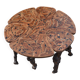 Modular coffee table in vine shoot marquetry.