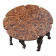 Modular coffee table in vine shoot marquetry.