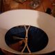 Lampe bouillotte 2 branches bronze doré abat jour tôle