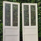 Communication door 1 translucent glass H233.5xL84.5cm old 20th century