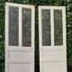 Communication door 1 translucent glass H233.5xL84.5cm old 20th century