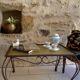 Vintage wrought iron coffee table / side table