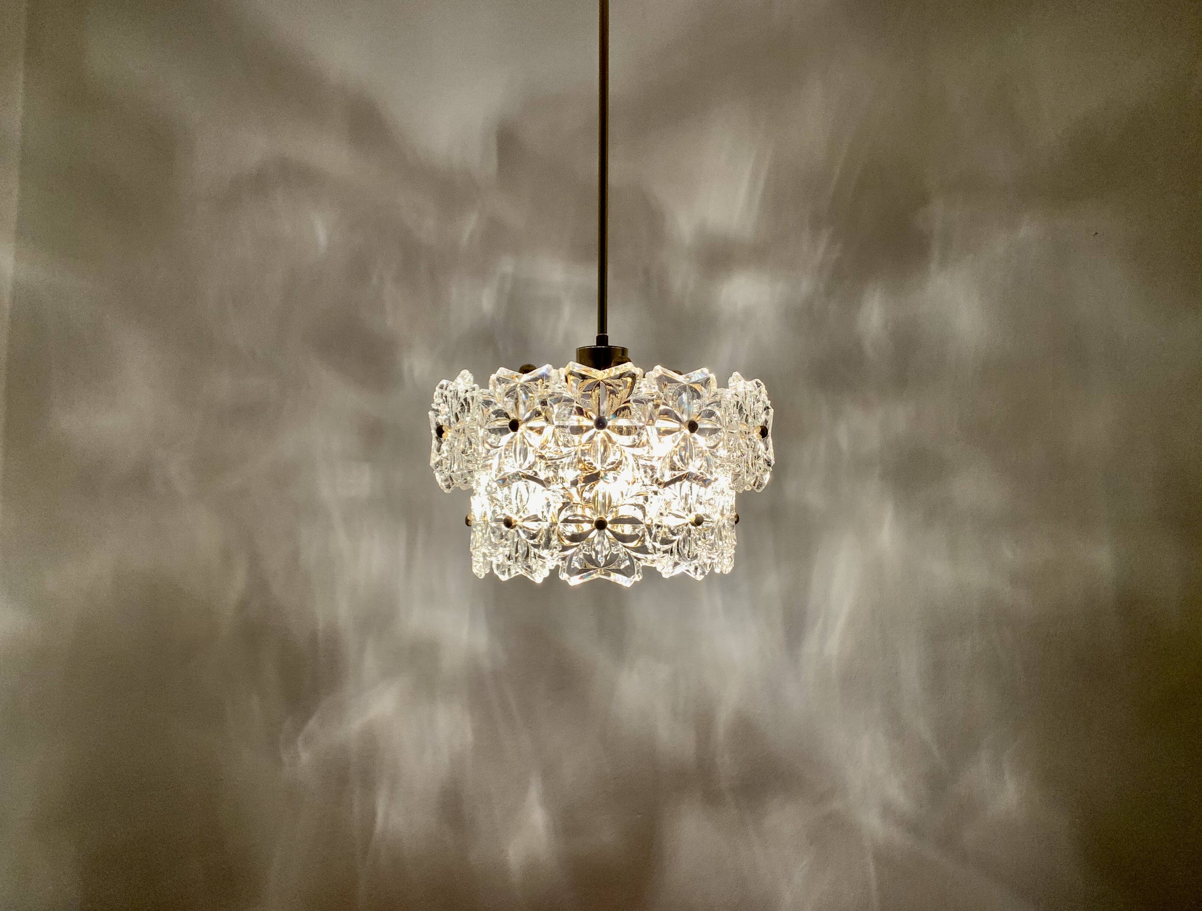 Crystal Glass Chandelier by Sölken