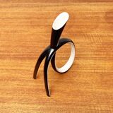 Sculptural porcelain vase from mid-century Germany by Lindner.