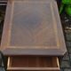 Lane Altavista Virginia brown lacquered wooden side table, vintage 1920s bedside table.