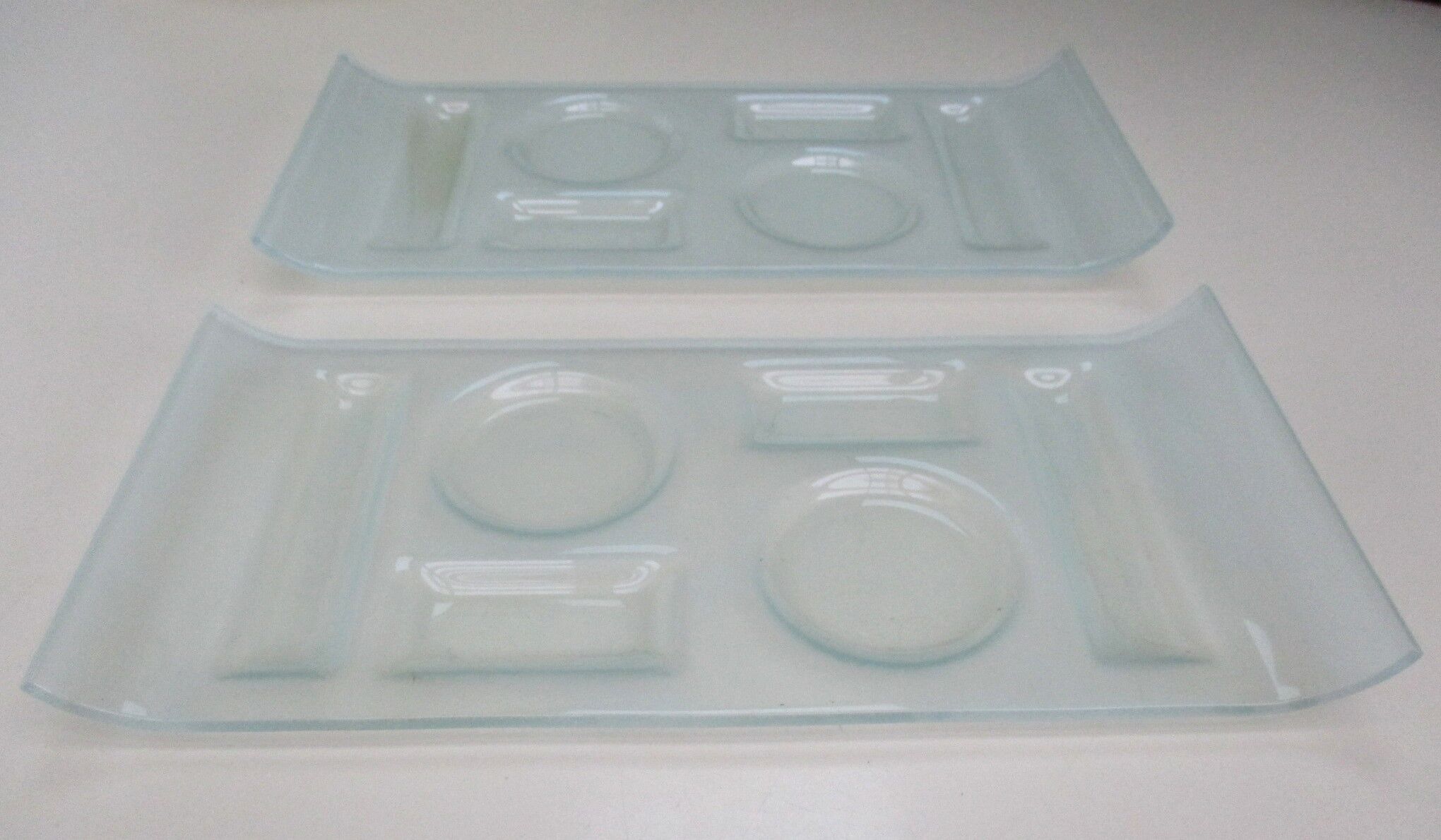 Glass presentation dishes
