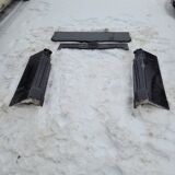 Louis XV style fireplace in black marble