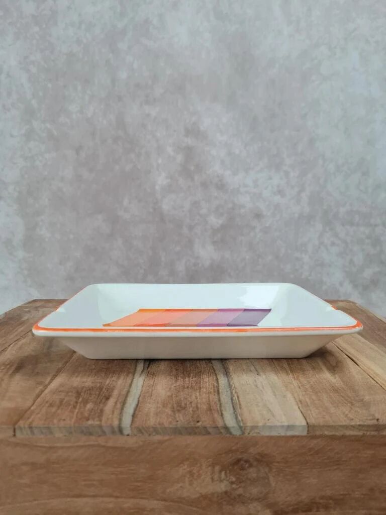 Pocket tray / ashtray Gien "arrows" vintage 70s