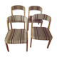 Quatre chaises Baumann 1970