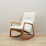 Beech rocking armchair, Danish design, 1970s, Denmark