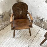 Pair of Savoyard armchairs