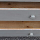 English pine chest of drawers