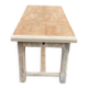 Renovated 20th-century farmhouse dining table with drawer, 200cm.
