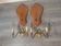 Pair of vintage gold metal wall lamp