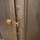 Vintage Parisian black patinated buffet