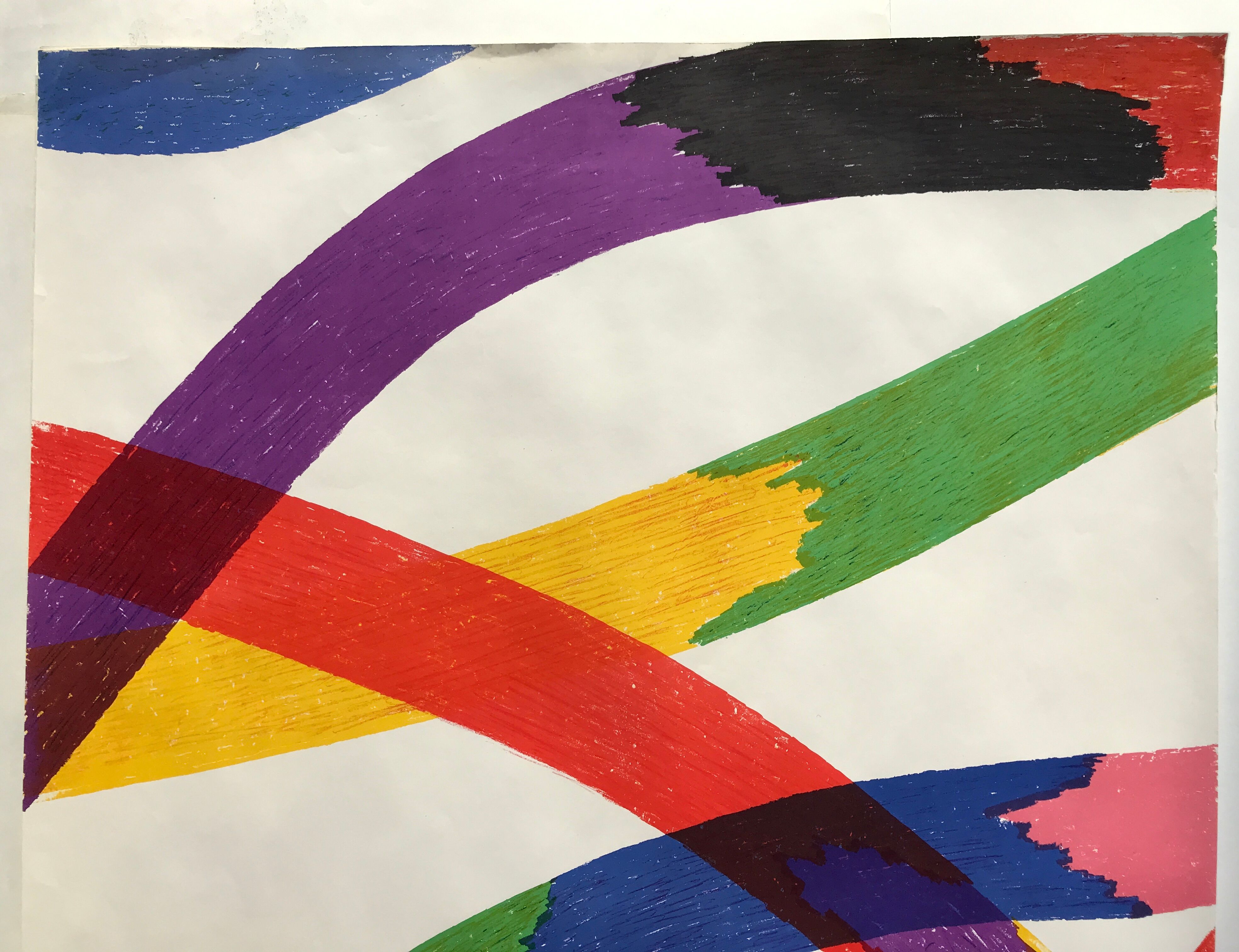 Dorazio piero (1927-2005) olympische spiele münchen, 1972. original poster