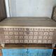 Authentic antique chest/trunk from Rajasthan, hammered metal and teak