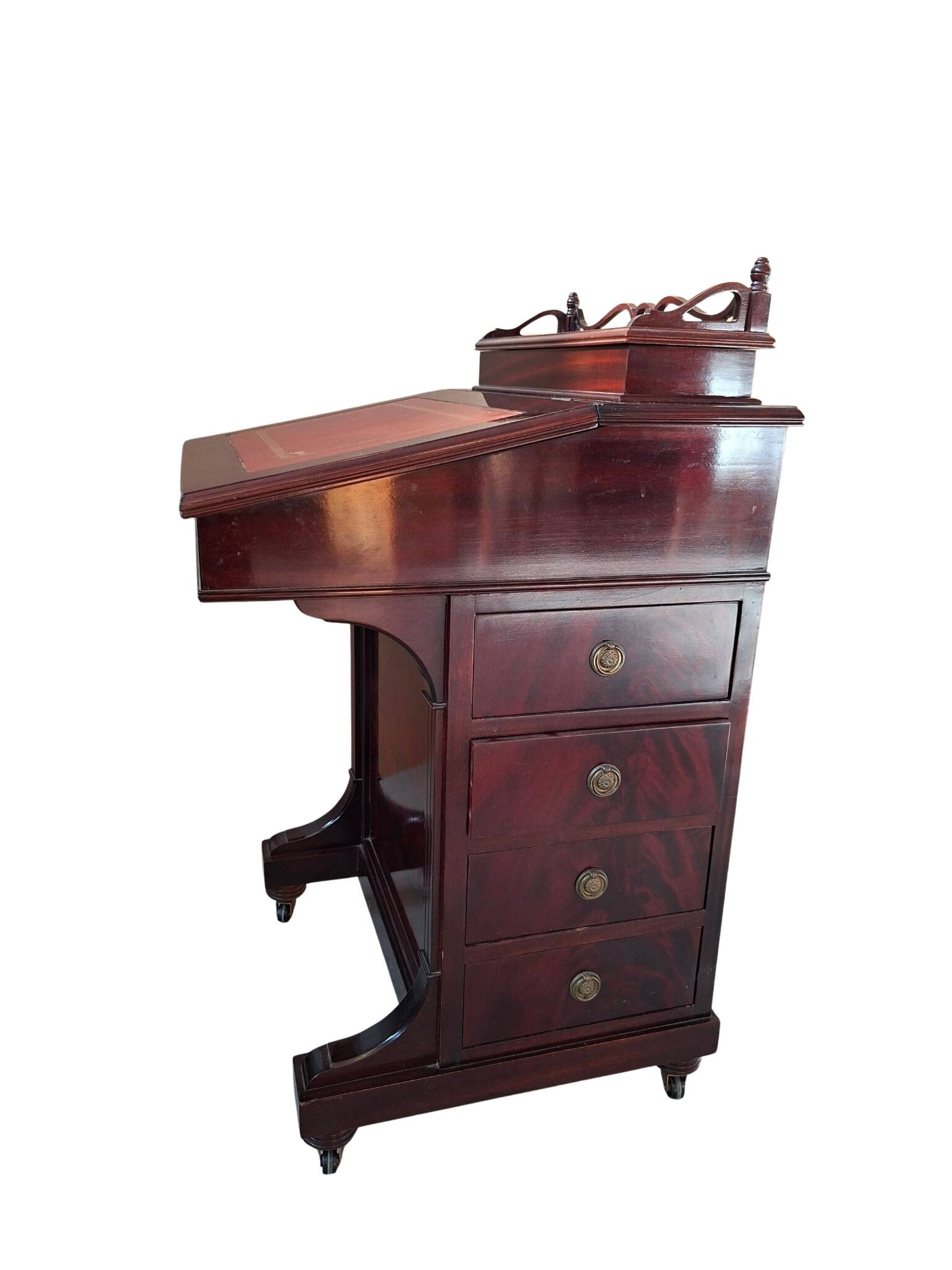 Élégant Bureau "Davenport" en Acajou