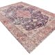 7x11 Vintage Red & Navy Blue Persian Rug, Oriental Rustic Decor, 228x338Cm