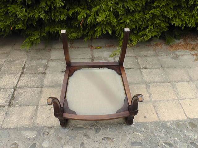 19th century armchair with crosses
