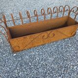 Wrought iron wall planter