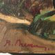 Oil on canvas - Almond in bloom in Provence