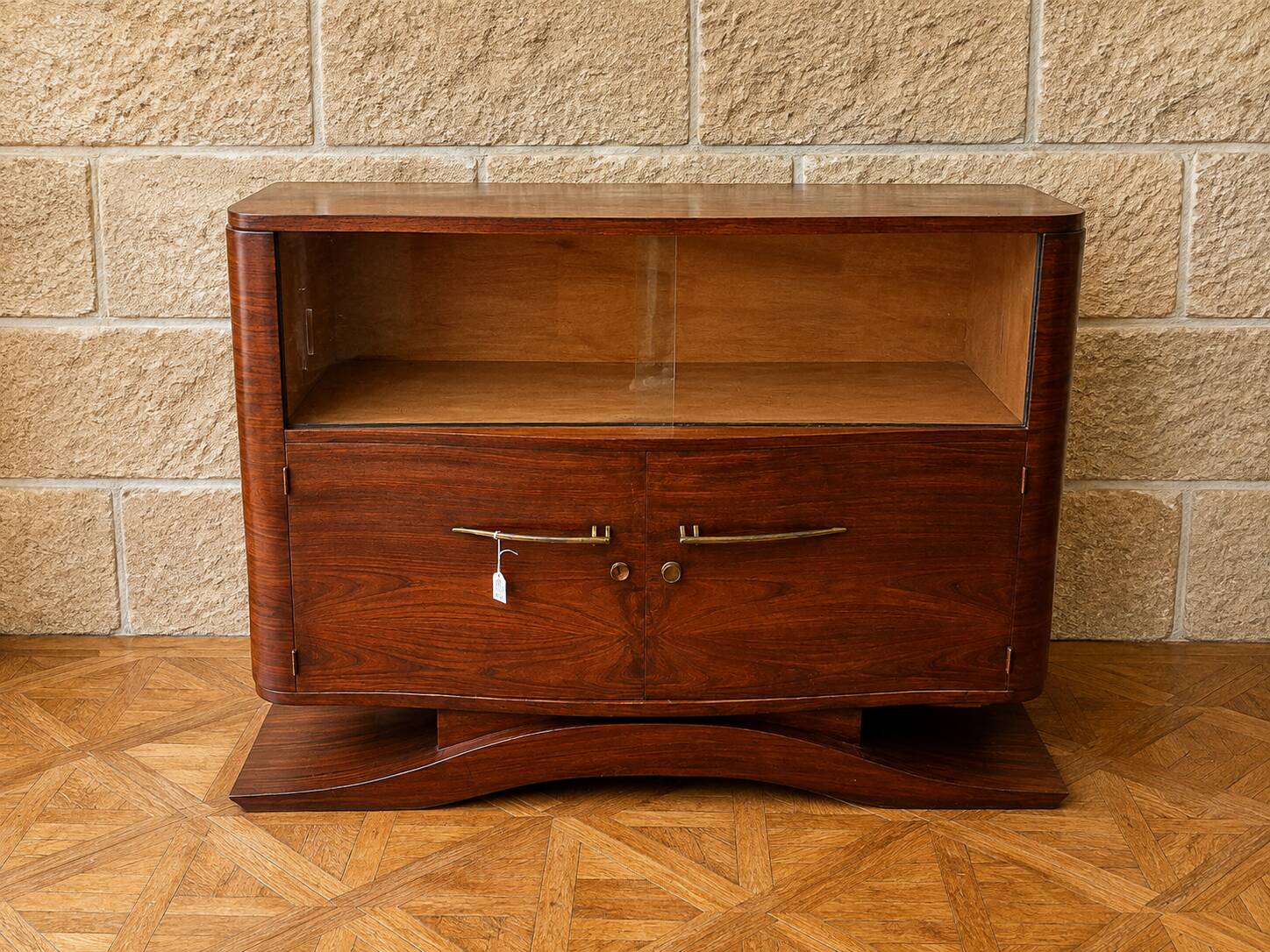 Art Deco display cabinet in rosewood