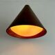 Vintage copper and opaline wall light, BEGA 1960
