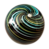 Sulphide paper press in hypnotic multicolored tones