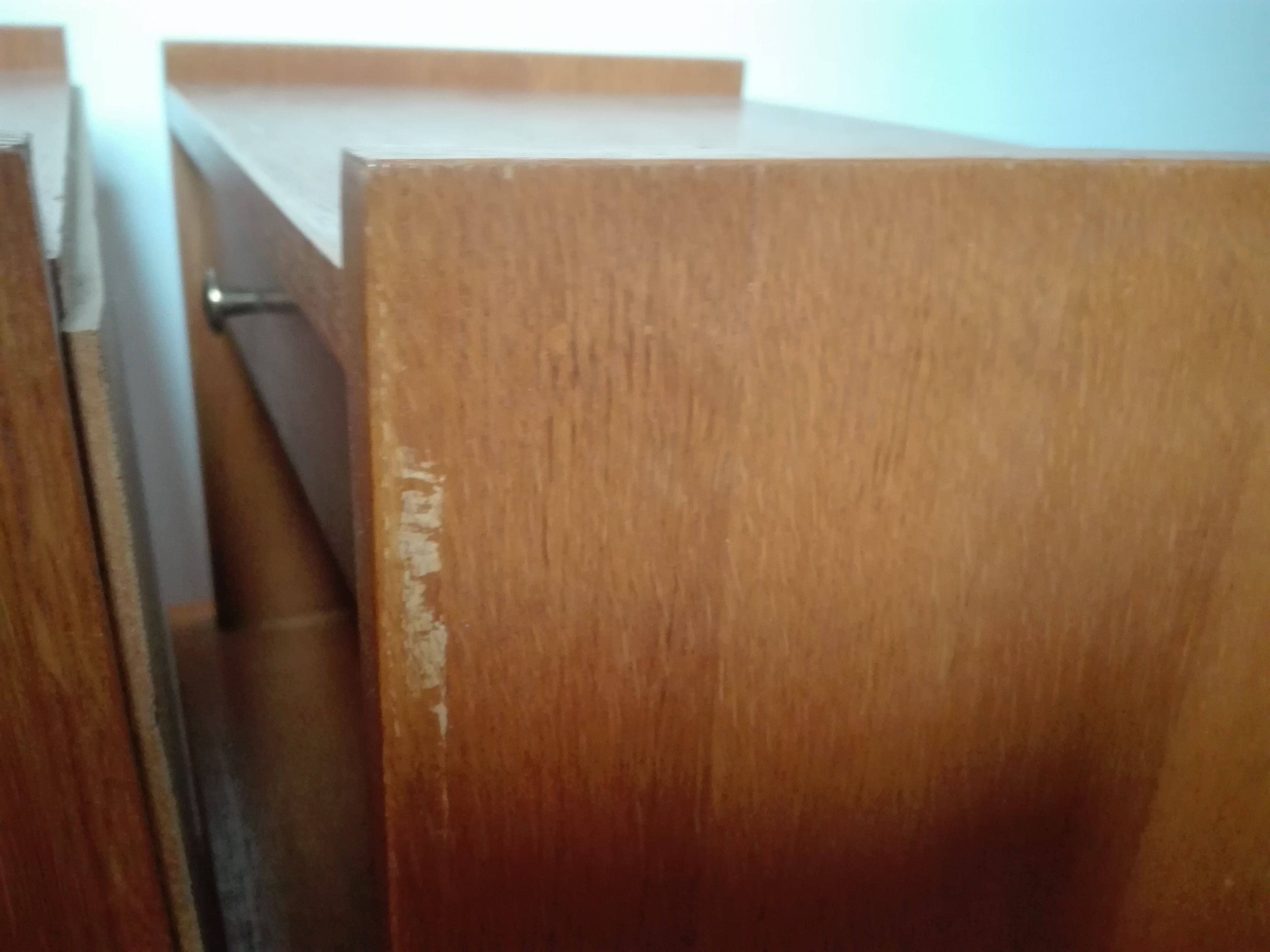 Pair of nightstands Scandinavian feet compass